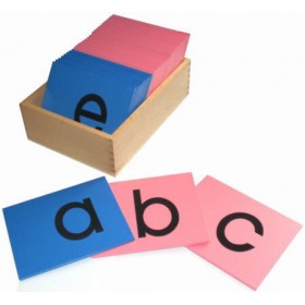 Montessori Materials-Sand Paper English Alphabets-Lowercase